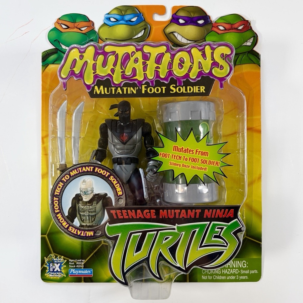NIB 2003 Teenage Mutant‎ Ninja Turtles Mutations Mutatin' Foot Soldier #53141